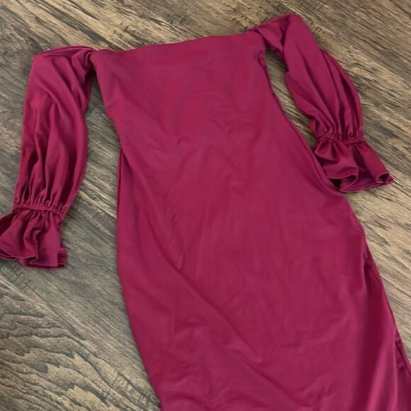 NWT Susana Monaco Off-the-shoulder Shealth Dress - size Small - Picture 3 of 5